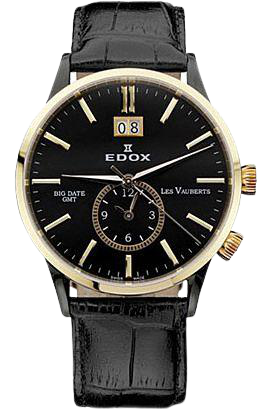 Edox Les Vauberts GMT Big Date 62003 357RN NIR