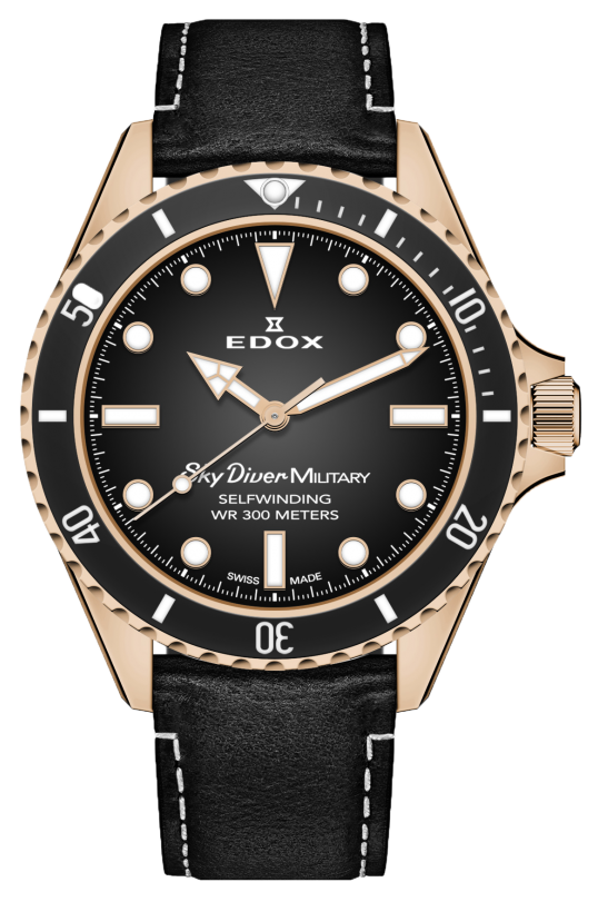 Edox SkyDiver Military Limited Edition 80115 BRZN NDR