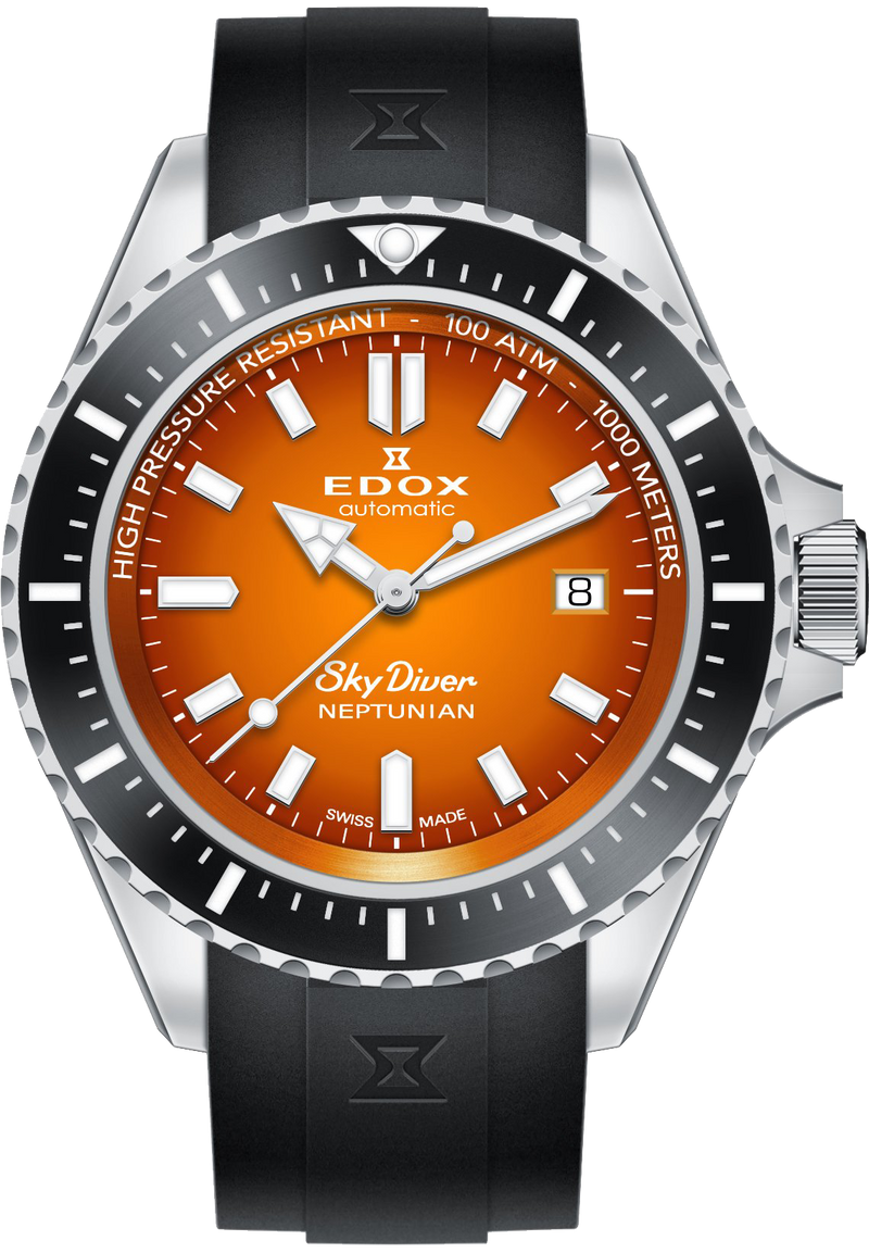 Edox Skydiver Neptunian Automatic 80120 3NCA ODN - SeriousWatches.com Edox Skydiver Neptunian Automatic 80120 3NCA ODN - SeriousWatches.com