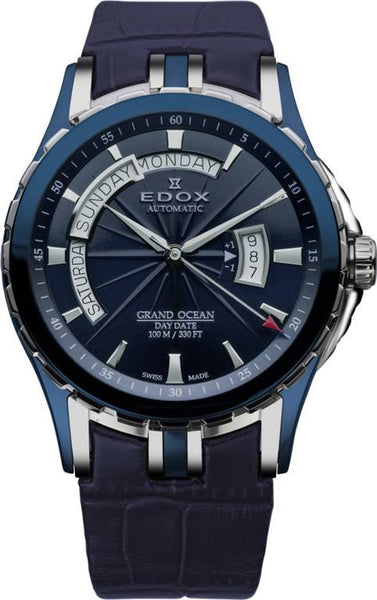 Edox Grand Ocean Day Date 83006 357B BUIN - SeriousWatches.com