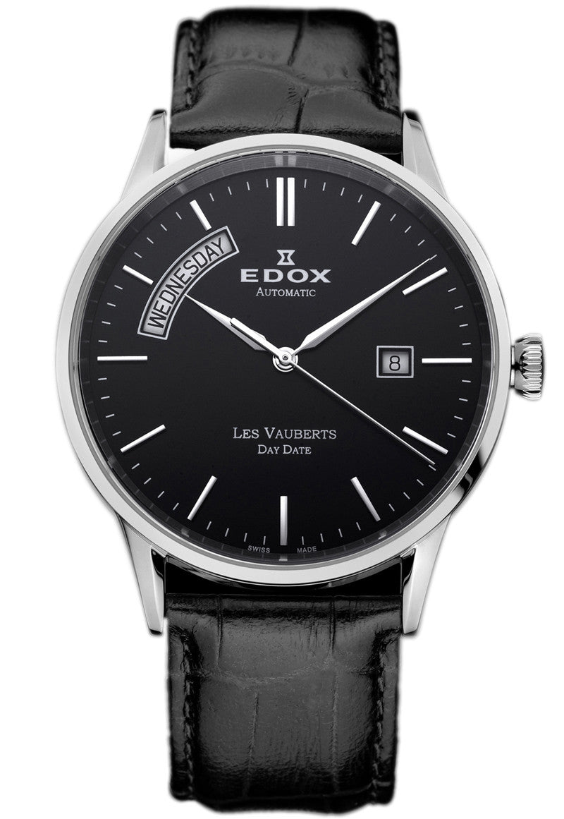 Edox Les Vauberts Day Date Automatic 83007 NIN - Main Image