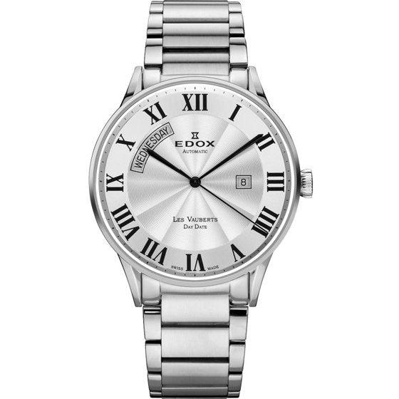 Edox Les Vauberts Day Date Automatic 83011 3B AR