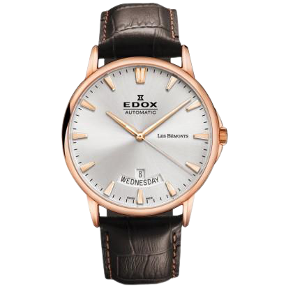 Edox Les Bemonts Day Date Automatic 83015 37R BIR