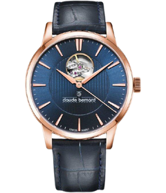 Orologio Claude Bernard Classics Automatic Open Heart 85017 3 ARBUN – Svizzero, Vetro Zaffiro
