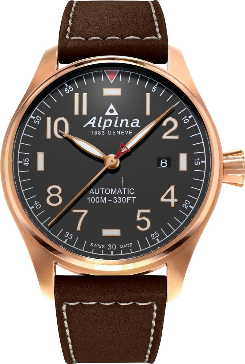 Pilot Automatic Alpina Bronze Watch Alpina Startimer Pilot