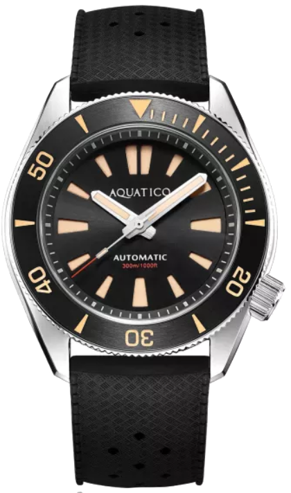 Aquatico Poseidon Black Rubber