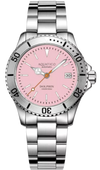 Aquatico Dolphin 39mm Automatic Dive Watch Pink