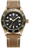 Aquatico Bronze Sea Star Black Dial Green Ceramic Bezel