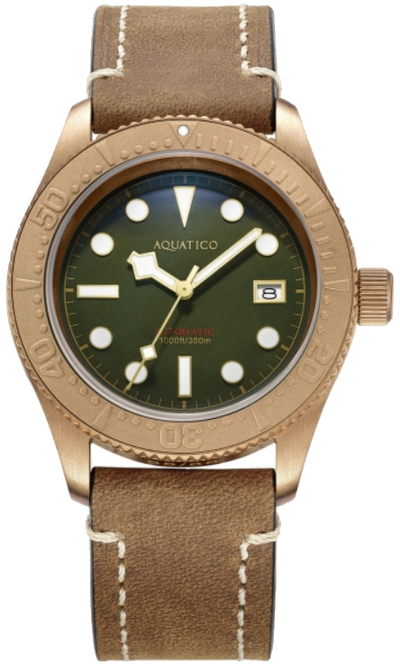 Aquatico Bronze Sea Star Green Bronze Bezel