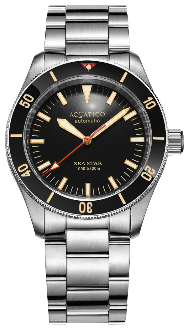 Aquatico Sea Star V2 Black Ceramic Bezel