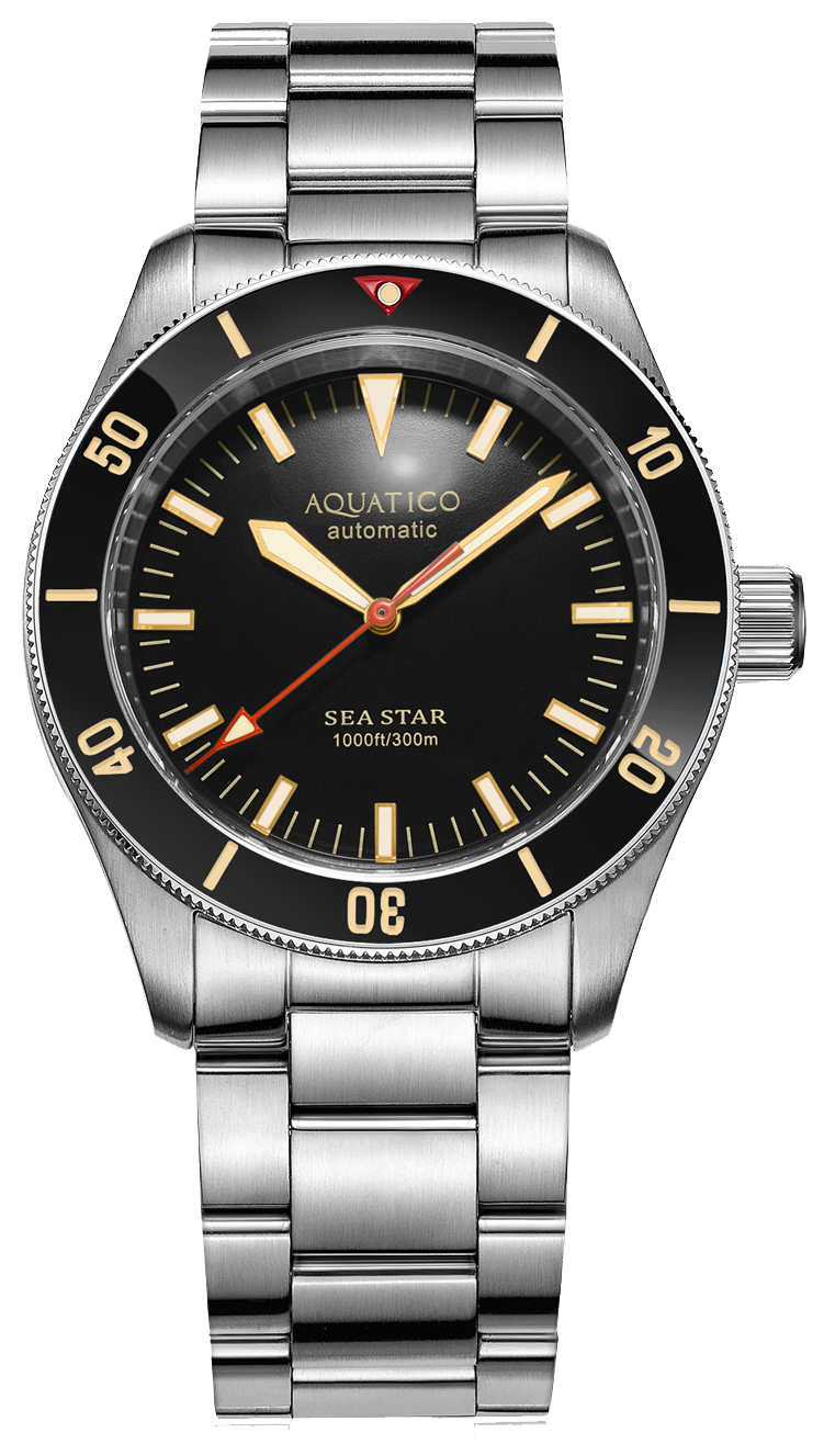 Aquatico Sea Star V2 Black Ceramic Bezel