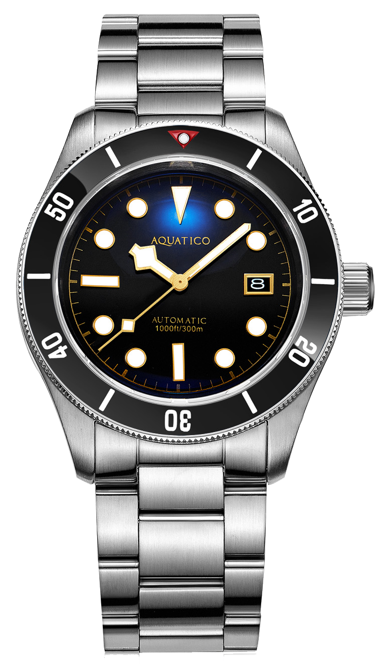 Aquatico Sea Star V2 Black Ceramic Bezel Snowflake