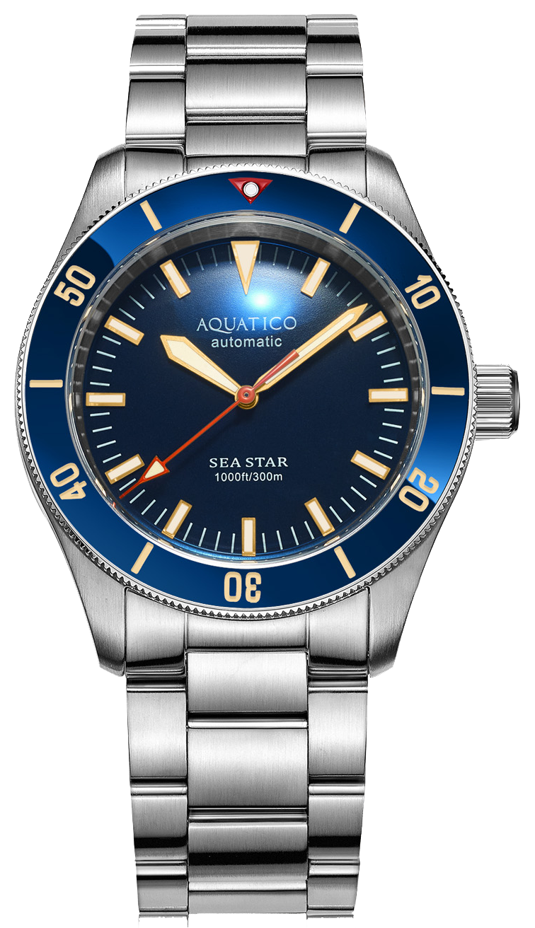Aquatico Sea Star V2 Blue Ceramic Bezel