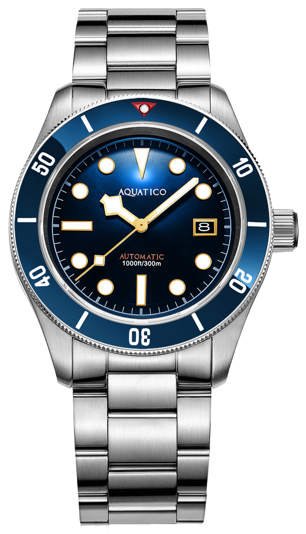 Aquatico Sea Star V2 Blue Ceramic Bezel Snowflake