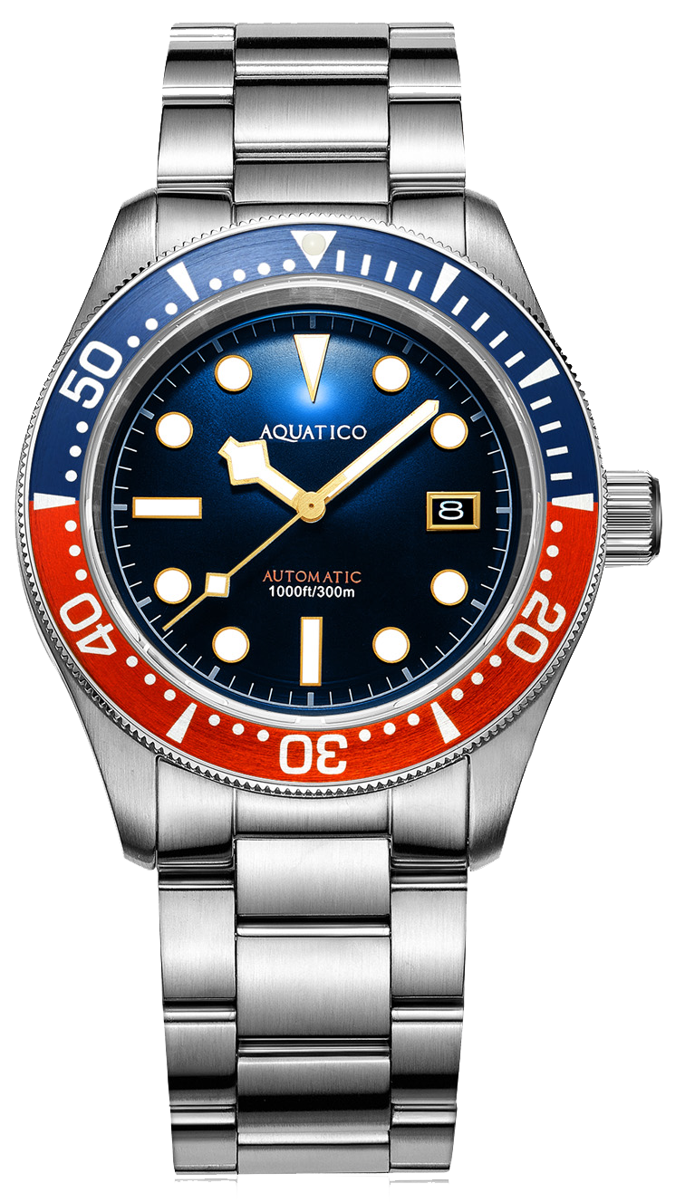 Aquatico Sea Star V2 Blue Pepsi Bezel Snowflake