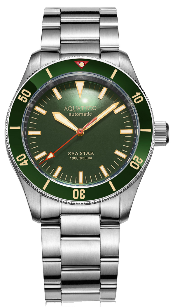 Aquatico Sea Star V2 Green Ceramic Bezel