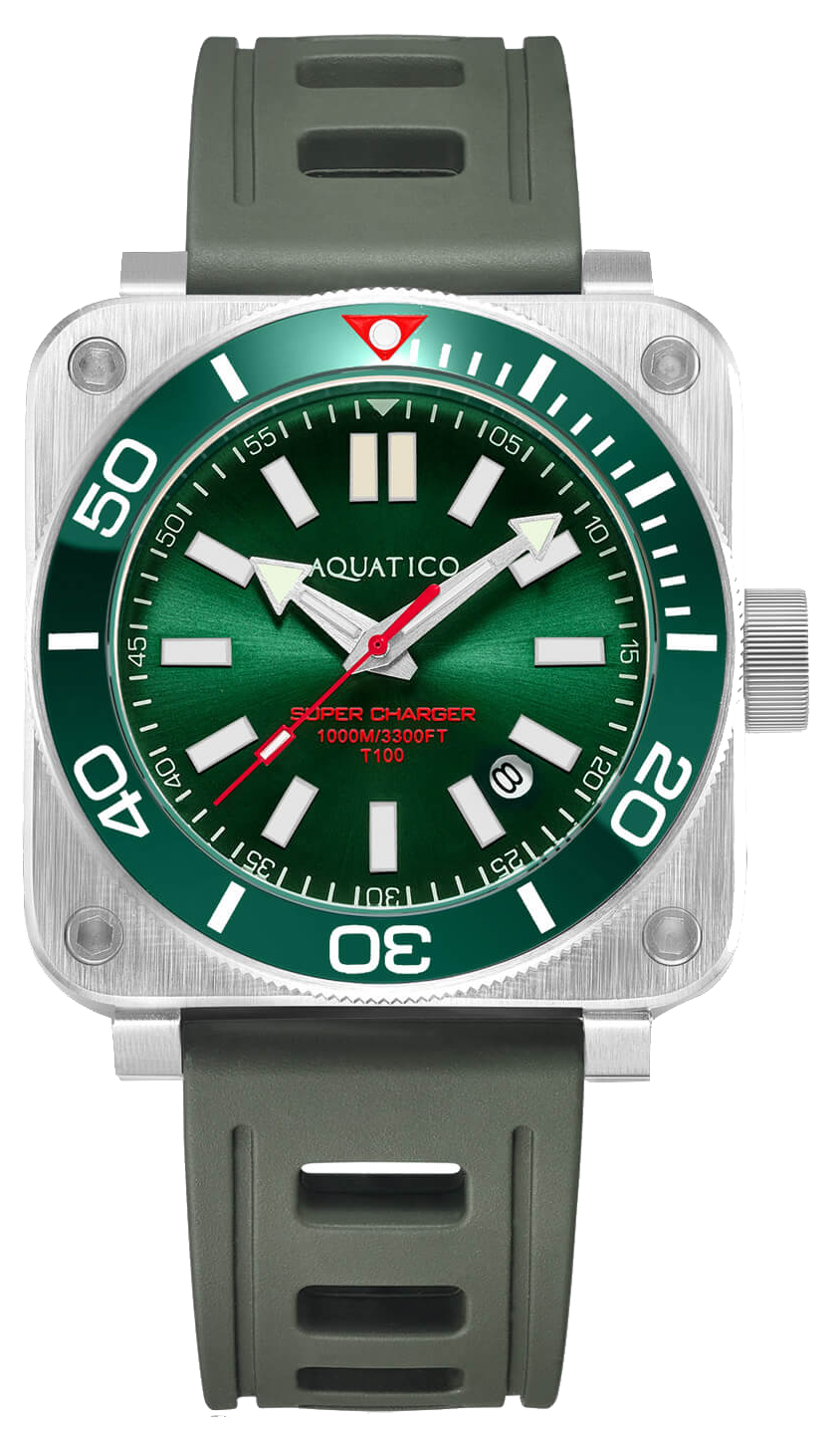 Aquatico Steel Man Green NH35