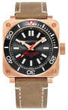 Aquatico Super Charger Bronze Black Ceramic Bezel