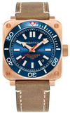 Aquatico Super Charger Bronze Blue Ceramic Bezel SW200