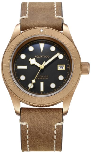 Aquatico Bronze Sea Star Black Bronze Bezel