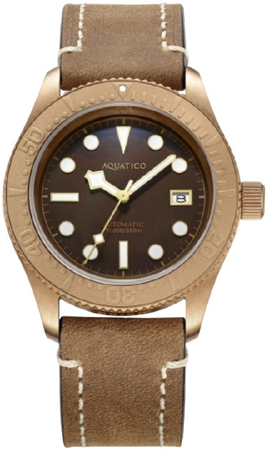 Aquatico Bronze Sea Star Brown Bronze Bezel