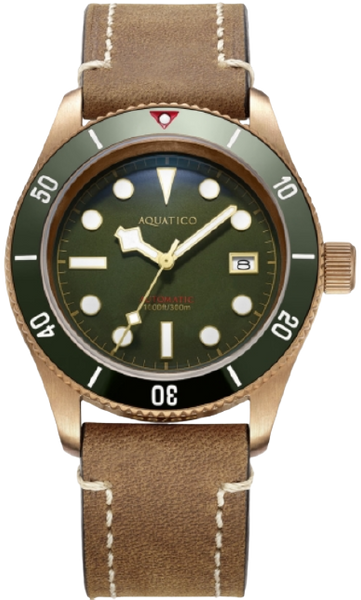 Aquatico Bronze Sea Star Green Ceramic Bezel