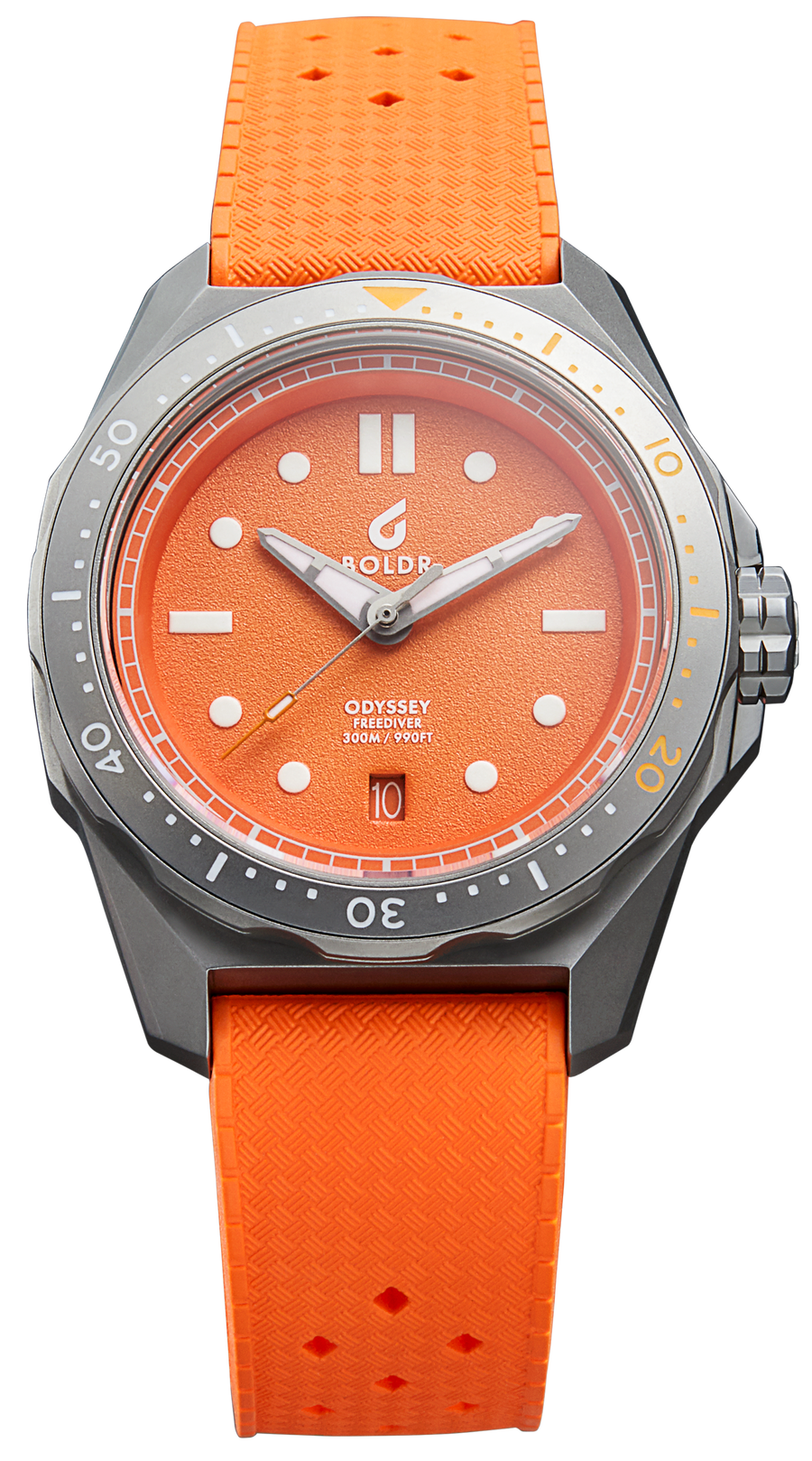 BOLDR Odyssey Freediver Citrus Orange - SeriousWatches.com