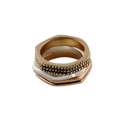 Barse Copper, Bronze and Sterling Stack Ring