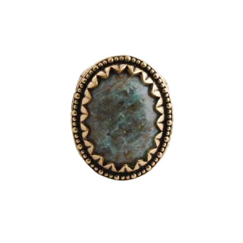 Barse Cuprite and Bronze Oval Ring