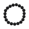 Barse Matte Bead Bracelet-Black Onyx