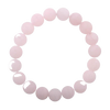 Barse Matte Bead Bracelet-Rose Quartz