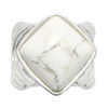 Barse Opening Night Ring-White Howlite