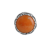 Barse Orange Jade Round Ring