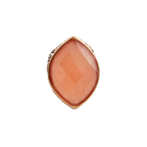 Barse Promenade Copper and Peach Aventurine Ring