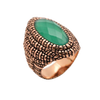 Barse Queen Isabel Verde Copper Ring