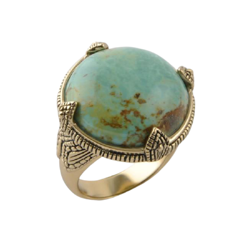 Barse Round Turquoise Ring