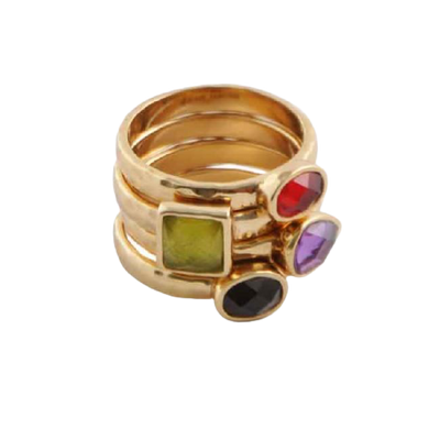 Barse Semi-Precious Stack Ring