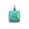 Barse Turquoise Square Pendant