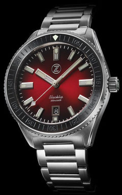 Zelos Blacktip Diver Crimson Red - SeriousWatches.com
