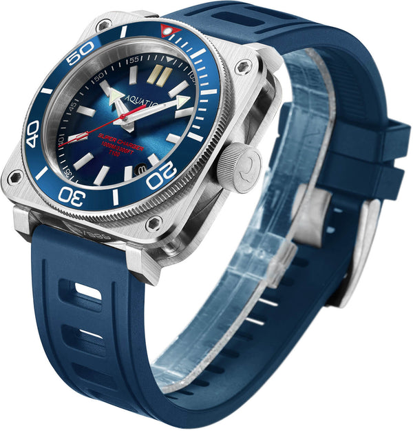 Aquatico Steel Man Blue NH35