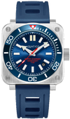 Aquatico Steel Man Blue NH35