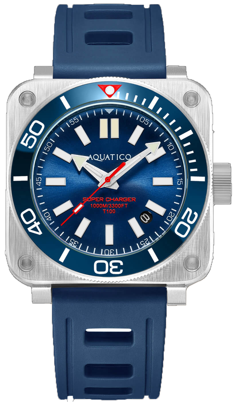 Aquatico Steel Man Blue NH35