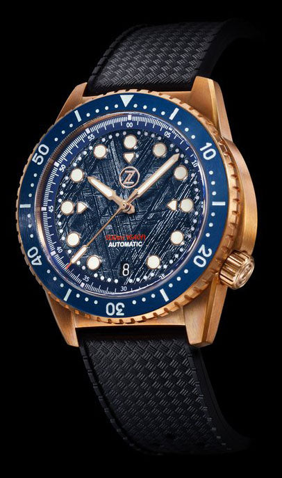 Zelos V2 Mako 500 Bronze Blue Meteorite