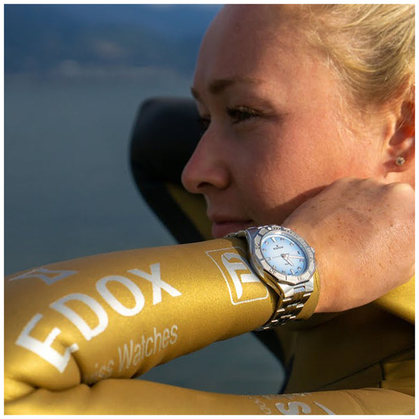 Edox Delfin Diver Lady Marianna Gillespie Special Edition 53020 3M BUCND