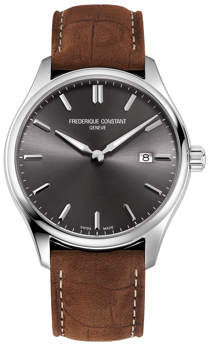 Frédérique Constant Classics FC-220DGS5B6 Stainless steel Gray | Dealer Frédérique Constant Classics FC-220DGS5B6 Stainless steel Gray | Dealer