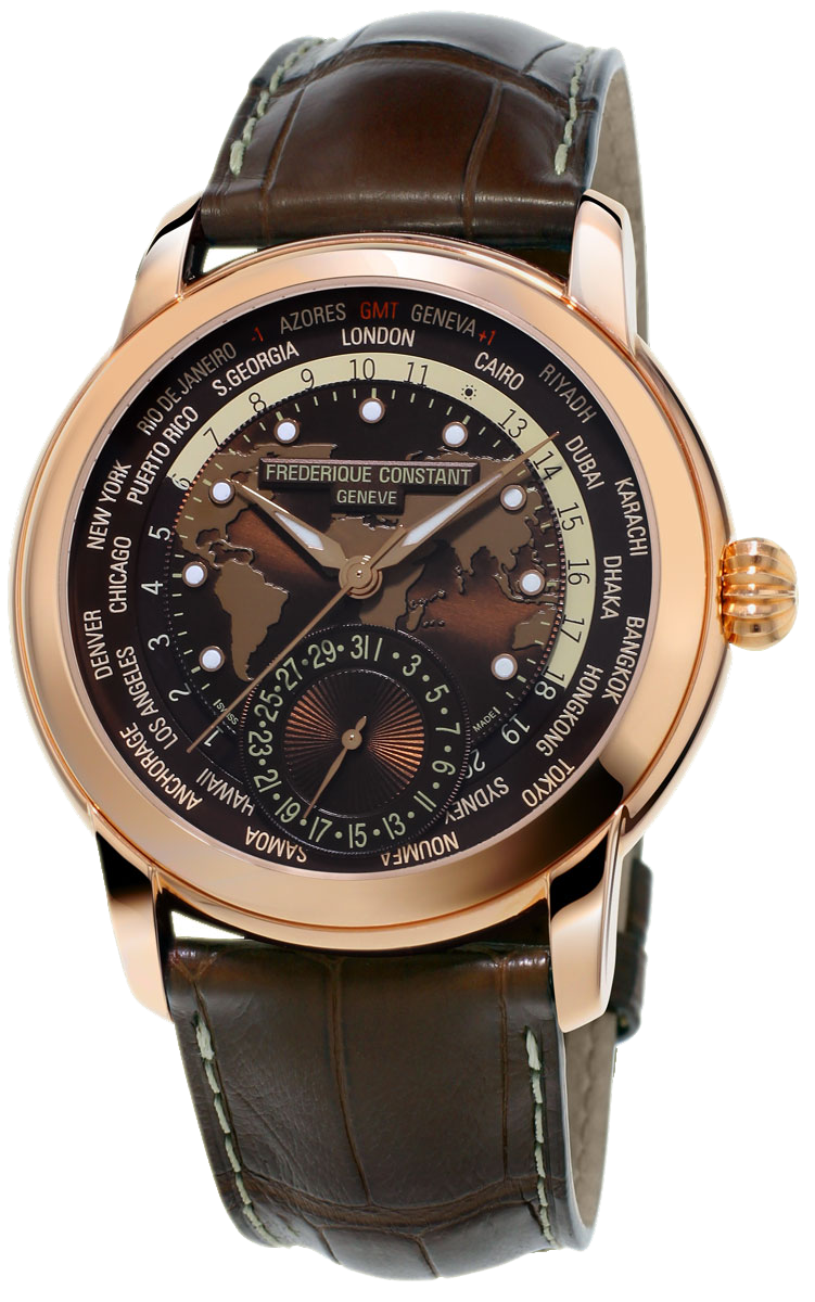 Frederique Constant Worldtimer Manufacture FC-718BRWM4H4