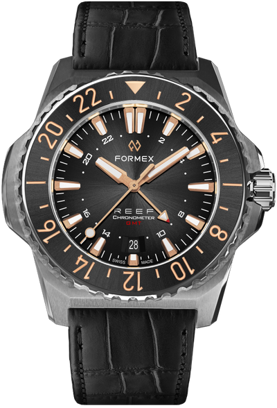 Formex REEF GMT Black and Gold Ceramic Bezel