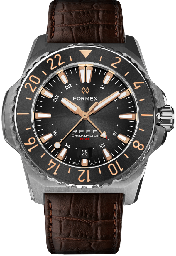 Formex REEF GMT Black and Gold Ceramic Bezel