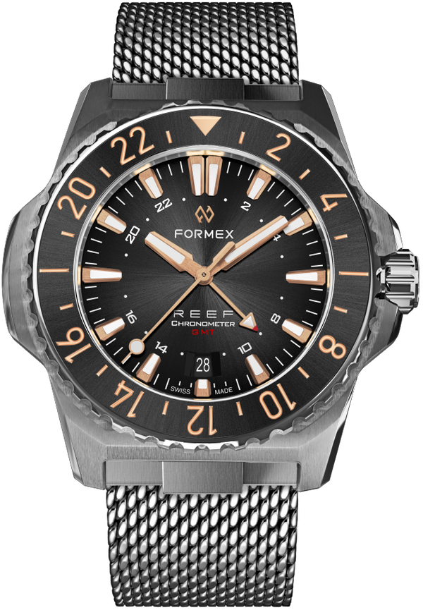 Formex REEF GMT Black and Gold Ceramic Bezel