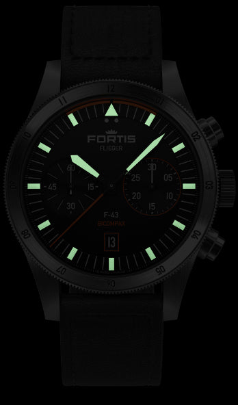 Fortis Flieger F-43 Bicompax Aviator Strap